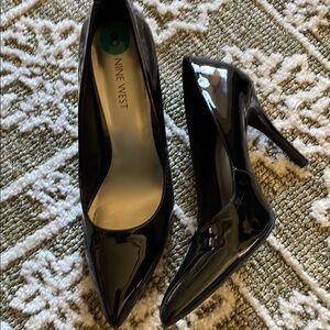 Nine West Black Patent Leather Heels